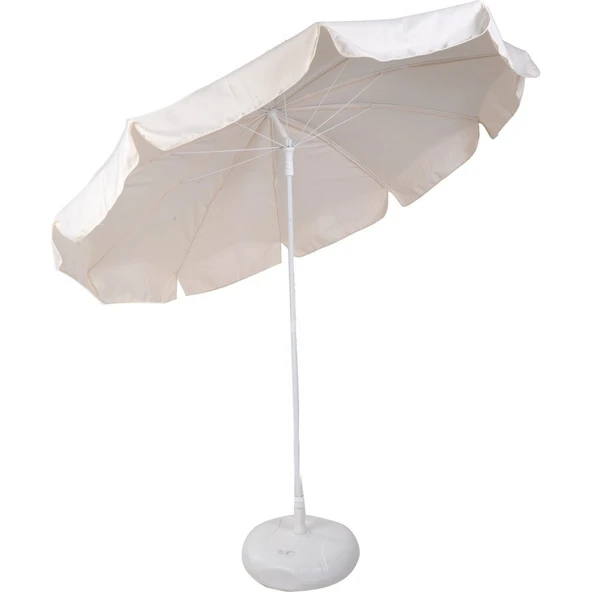 Bahçe Şemsiyesi Şemsiye Plaj Şemsiye Eğilebilir Gölgelik 200 cm, BİDONLU ürün görseli