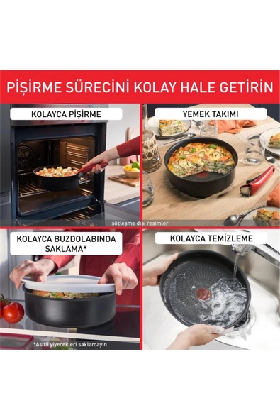 Titanyum Ingenio Simple Cook 1X Küçük Set - 3 Parça - Resim 8