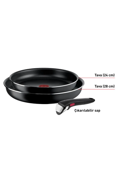 Titanyum Ingenio Simple Cook 1X Küçük Set - 3 Parça - Resim 2