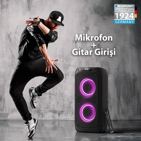 Blaupunkt PL800 Kablosuz Bluetooh Speaker Hoparlör Siyah - 8