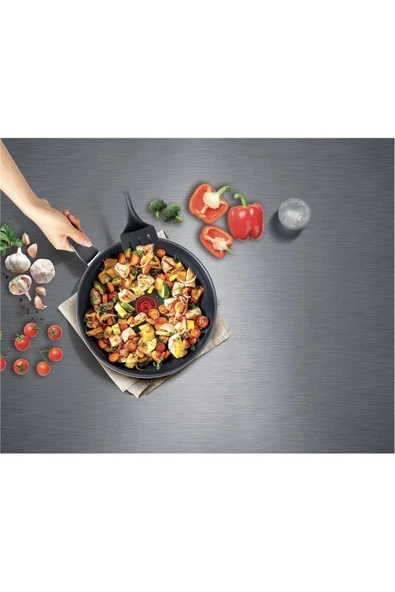 C38470 Titanyum 2X XL Kapaklı Sahan 24 cm - Resim 4