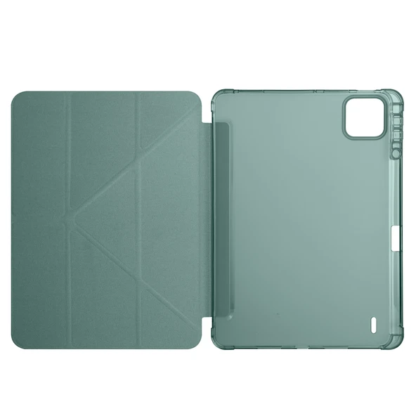 Xiaomi Pad 7 Kılıf Tri Folding Kalem Bölmeli Standlı Kılıf - Resim 11