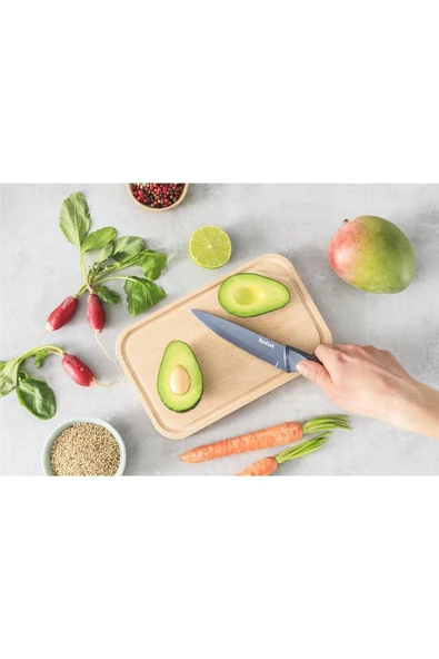 Fresh Kitchen Paslanmaz Çelik Ahşap Blok & 5 Parça Bıçak Seti - 2100130351 - Resim 8