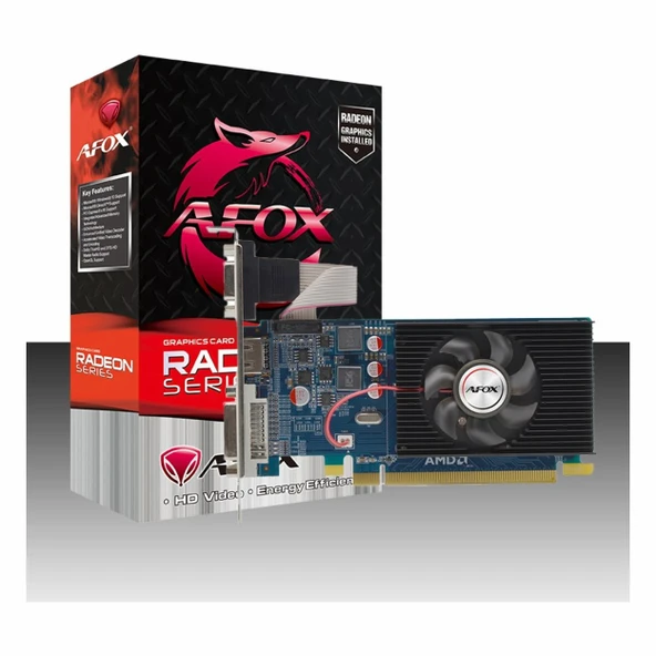 Afox Radeon R5 230 2GB DDR3 64Bit DVI/VGA/HDMI Ekran Kartı ürün görseli 1