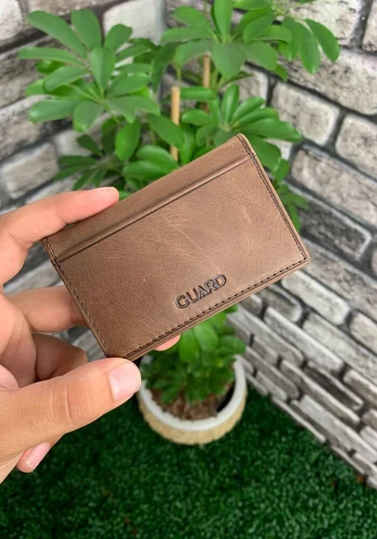 Guard Antik Kahverengi Hakiki Deri Kartlık Erkek / Kadın P1169 ürün görseli