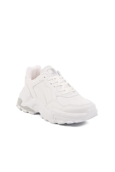Walkway Beyaz Bağcıklı Kadın Spor Ayakkabı - Resim 3