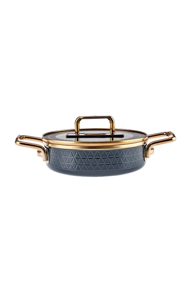 Kristal Emaye Granit Antrasit Indüksiyon Tabanlı 14 Parça Çeyiz Set - Resim 5