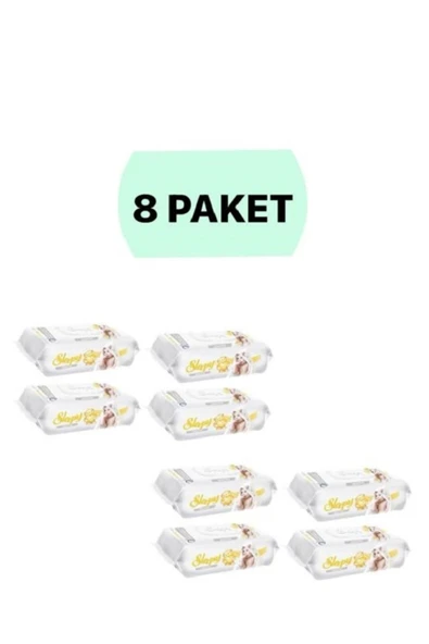 Sleepy Sensitive 90 Yaprak 8'li Paket Islak Mendil & Havlu ürün görseli