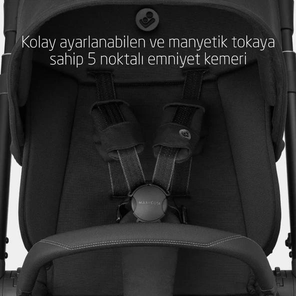 Maxi-Cosi Oxford Çift Yönlü Seyahat Sistem Olabilen Bebek Arabası Twillic Black - 10