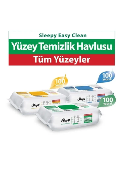 Sleepy Easy Clean Beyaz Sabun, Çamaşır Suyu, Arap Sabunu 3'lü Paket ürün görseli