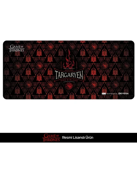 EXVEGA Game Of Thrones House Targaryen Fire And Blood Mousepad XXL - 1