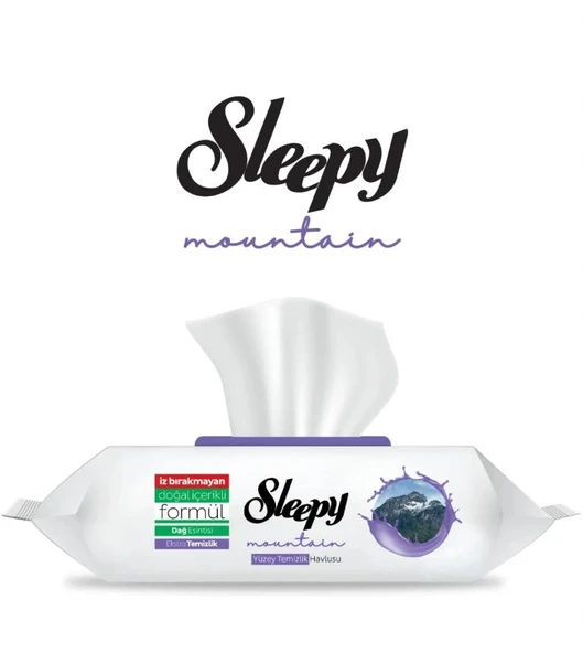 Sleepy Yüzey Temizleme Havlusu Dağ Esintisi - Mountain 100'lü ürün görseli
