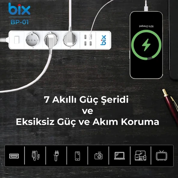 Vothoon Bix Bp-01 Wifi Yüksek Akım Korumalı Hızlı Şarj Özellikli Akıllı Priz - Resim 7