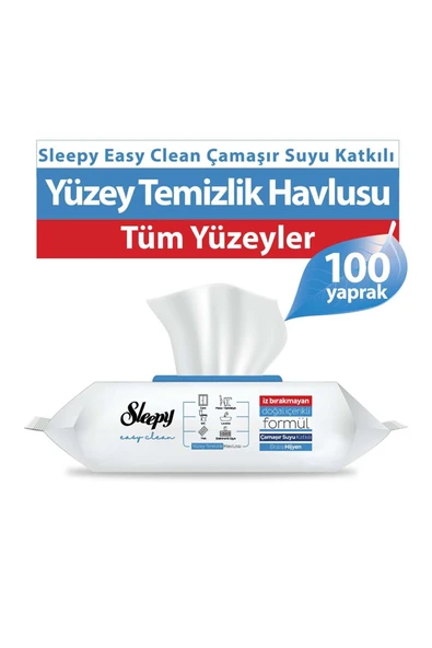 Sleepy Yüzey Temizlik Havlusu 100 Yaprak Çamaşır suyu katkılı ürün görseli