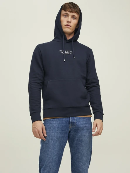 JACK JONES Premium Erkek Kapüşonlu Sweatshirt 12216335 - Resim 7