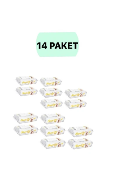 Sleepy Sensitive 90 Yaprak 14'li Paket Islak Mendil & Havlu ürün görseli