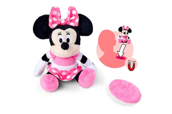 6315870461 Disney Minnie Manyetik Peluş Figür - Resim 3