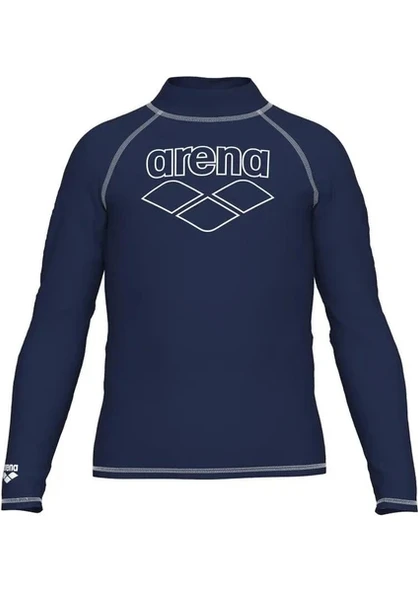 Arena Rash Vest L/s Graphic Erkek Çocuk Yüzücü Tişörtü Lacivert - 2