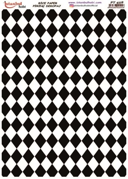 İstanbul Hobi Dama Desenli Pirinç Dekopaj pt458 ürün görseli