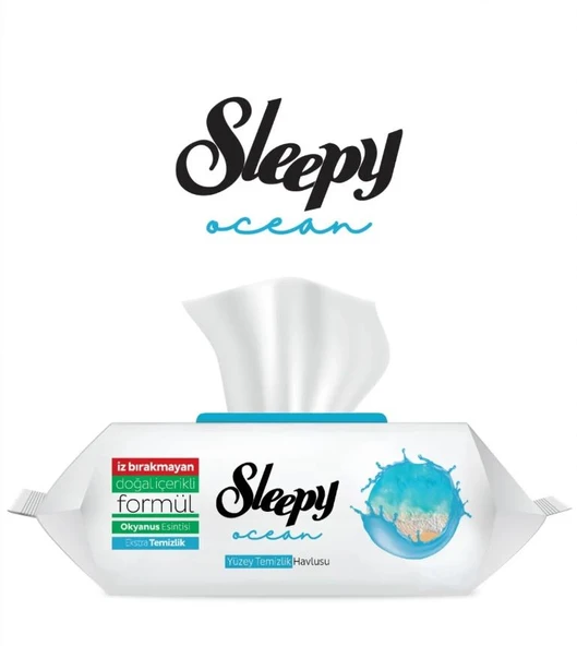 Sleepy Yüzey Temizleme Havlusu Okyanus Ferahlığı - Ocean 100'lü ürün görseli