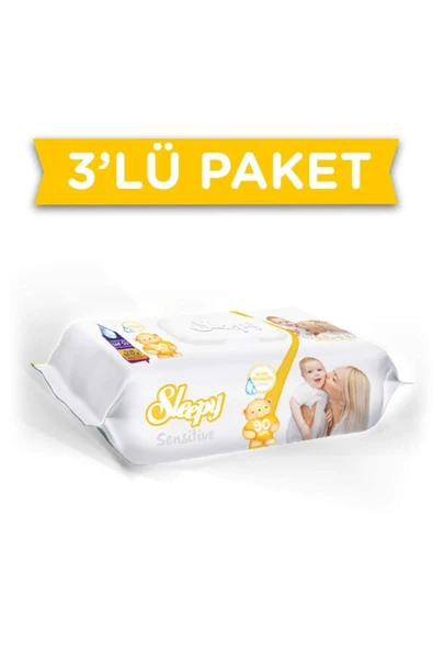 Sleepy Sensitive 90'lı Islak Havlu x 3 Adet ürün görseli