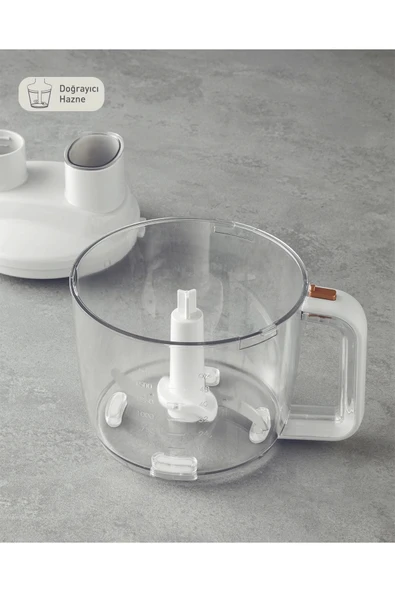 English Home Rmb 3001 4 Bıçaklı Multi Blender Seti Beyaz-bakır - Resim 5