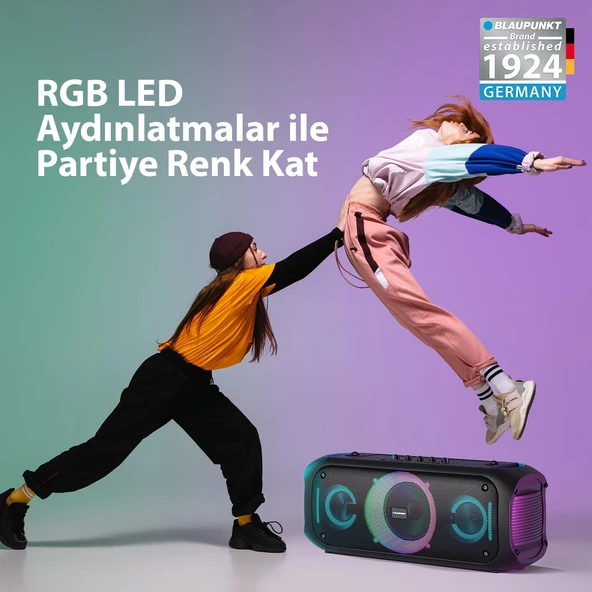 Blaupunkt PL700 Mikrofonlu Uzaktan Kumandalı Kablosuz Bluetooth Speaker Hoparlör Siyah - 8