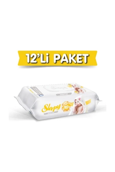 Sleepy Sensitive 90 Yaprak 12'li Paket Islak Mendil ürün görseli