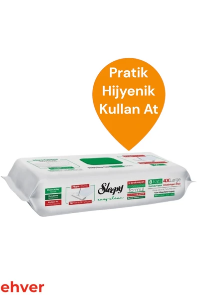 Sleepy 3'Lü Easy Clean Mopa Uyumlu Karma Yer Temizlik Havlusu (150 Yaprak) - Resim 4