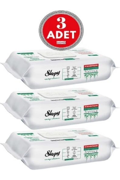 Sleepy Easy Clean Beyaz Sabun Katkılı Yüzey Temizlik Havlusu 3x100 ürün görseli