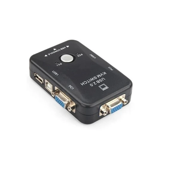 4509 2 Port USB to KVM Switch Çoklu Pc Kasa Çoklayıcı - Resim 3
