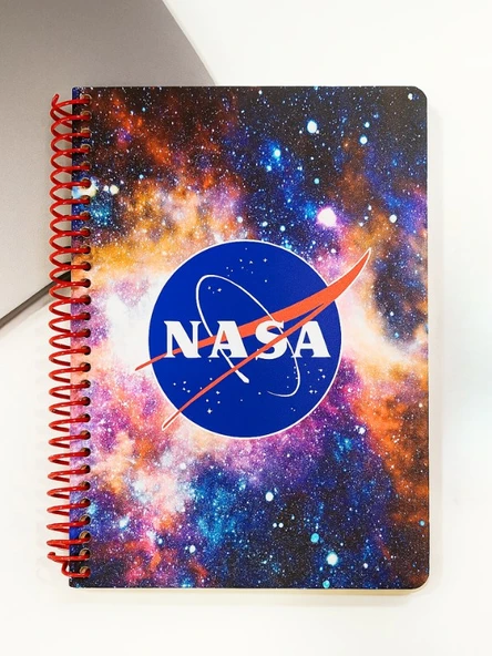 NASA Temalı Spiral Kareli Defter – 80 Yaprak, 160 Sayfa (18 x 24 cm) - Resim 2
