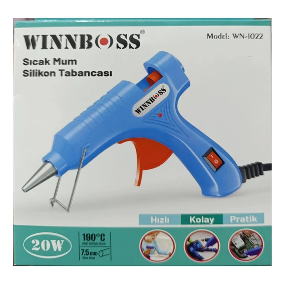Winboss Sıcak Silikon Tabancası 20W İnce 7,5 mm - Resim 2