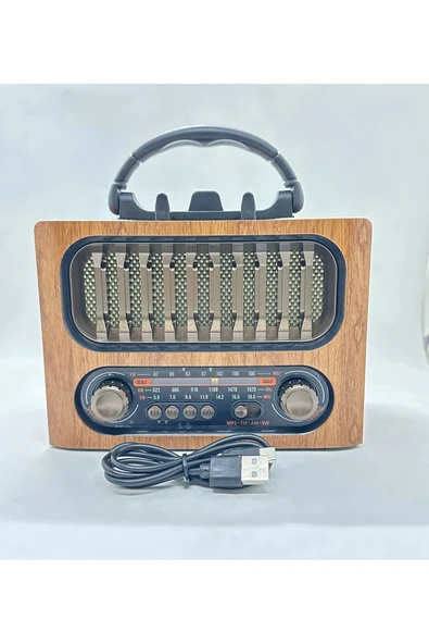 ataşbey RT-761 Bluetooth / Usb / Sd kart/ Aux/ Nostalji Radyo Müzik Kutusu - Resim 3
