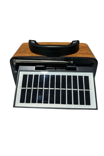 ataşbey RT-674 Orta Boy Solar Güneş Enerjili Bluetooth/USB/Sd kart/ Radyo mp3 Player Müzik Kutusu - Resim 3