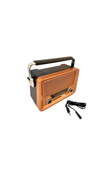 ataşbey RT-756 Retro Tasarımlı FM/AM/SW 3 Band Radyo - USB/TF Kart Girişli, Şarjlı Müzik Çalar ürün görseli