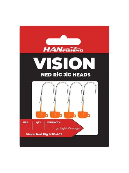 Hanfish Vision Ned Rig Light Orange Jig Head ürün görseli