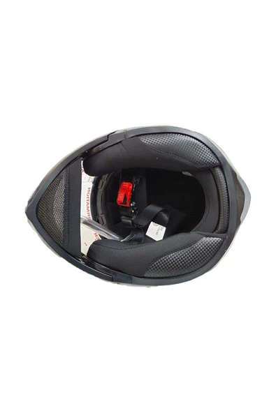 VIRTUE ÇENE AÇILIR KASK KARBON SİYAH L - Resim 3