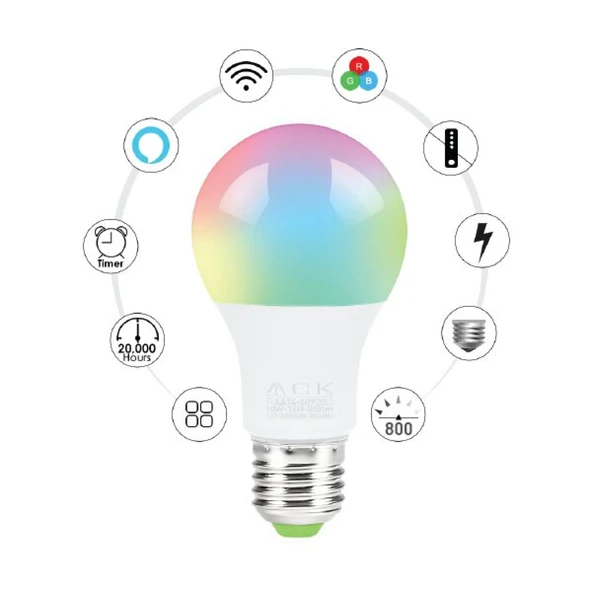 ACK 10W Wİ-Fİ AKILLI LED AMPUL - Resim 2