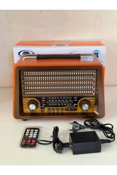 ataşbey RT-750 Bluetooth, Usb/Sd/Fm 3 Band Radyo Nostalji Müzik Kutusu Büyük Boy