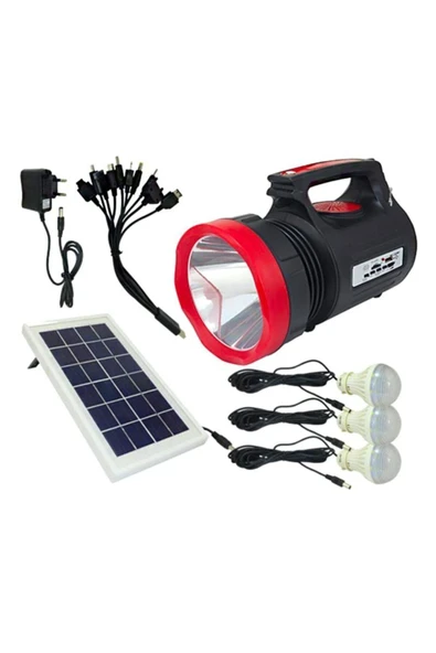 Everton Rt-906 Güneş Panelli Radyolu 3 Ampullü Çok Amaçlı Solar F ürün görseli