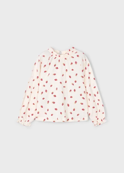 Mayoral Kız Çocuk Çilekli Bluz - 2