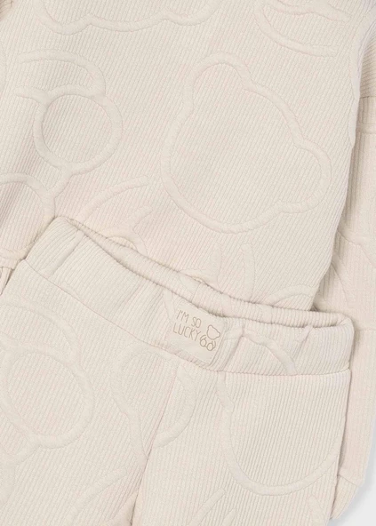 Mayoral Kız Çocuk Kabartlamalı Geniş Paça Eşofman Takım - Resim 3