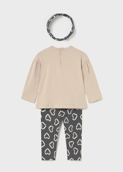 Mayoral Kız Bebek Saç Bantlı Tayt Takım - Resim 2