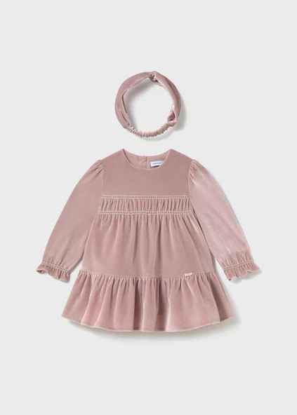 Mayoral Kız Bebek Uzun Kol Kadife Elbise ürün görseli