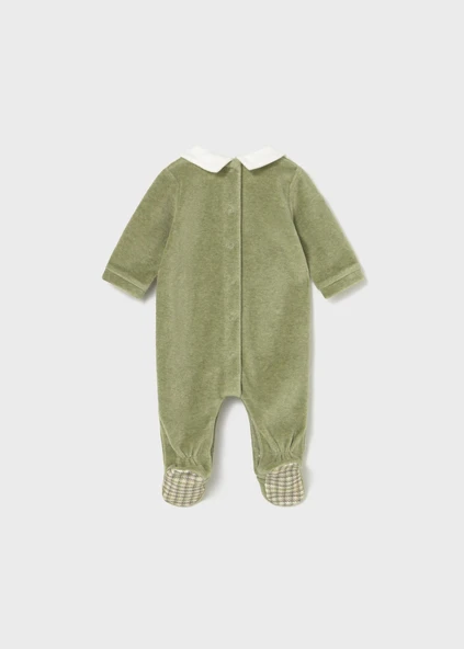 Mayoral Newborn Erkek Bebek Kadife Tulum - Resim 2