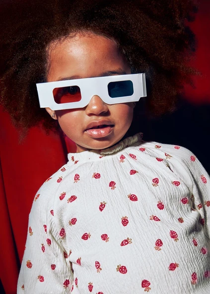 Mayoral Kız Çocuk Çilekli Bluz - 5