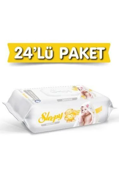 Sleepy Islak Havlu Sensıtıve 90’lı *24 Paket ürün görseli