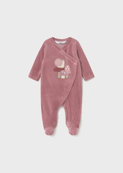 Mayoral Newborn Kız Bebek 2Li Kadife Tulum - Resim 2