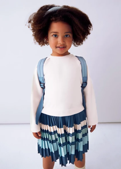 Mayoral Kız Çocuk Çizgili Elbise - Resim 5